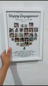 Cetak Foto dan Frame Kado Ulang Tahun/Anniversary/Pernikahan Ukuran A4