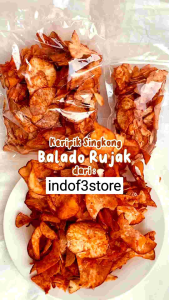 Keripik Singkong Balado Pedas Manis 250grm
