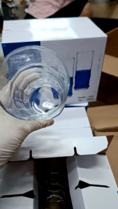 Ly thủy tinh chịu nhiệt đựng sinh tốnước ép dung tích 400 ml mã L021