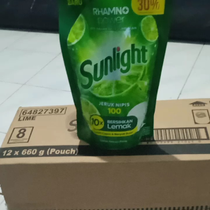 Sunlight jeruk nipis 660 gram 1 dus 12 pcs