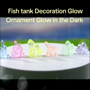 Aquarium Decoration Glowing Colorful Luminescent Devil Fish Ornaments Gloe in the Dark Resin Miniature Landscape