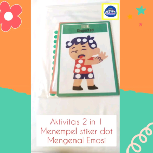 Aktivitas Menempel Stiker Dot dan Flash Cards Mengenal Perasaan | Dot Activity Flash Card Feeling n Emotions | Assyifa Funtessori