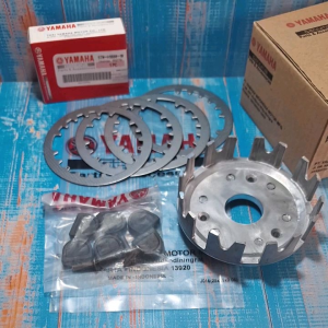 Paket Rumah Kopling Aluminium Fizr Plus Plat Gesek Set 4pcs untuk Yamaha Jupiter Z Vega