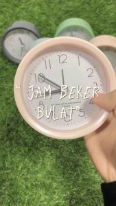am Waker Jam Alarm Jam Meja / Dekorasi Jam Alarm Polos Bulat
