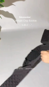 Mengenal Cardigan Crop Majomer & Gracia Bubble Cardigan