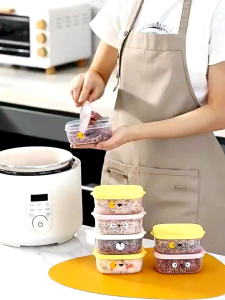BP0811 Kotak Makan Mini Toples Tempat Penyimpanan Makanan Lucu Kedap Udara Serbaguna