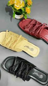 FILGER - renata sandal flat premium kekinian sandal slop pita sandal cewek