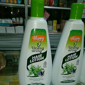 Happy Urang Aring Hair Lotion 100 + 100 ml 200 Ml Minyak Rambut Untuk Menumbuhkan dan Menyuburkan Rambut