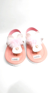 Sandal Anak Perempuan Tali Karet Model Kelinci Usia 1-3 Tahun