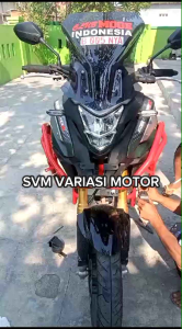 Aksesoris Motor CB150X: Crashbar & Frame Slider