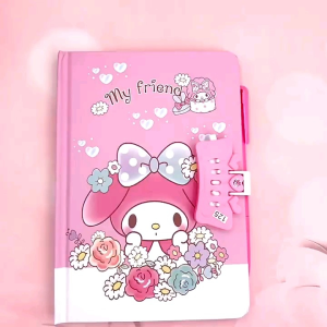 Buku diary karakter kartun free pulpen Diary Book lock dpbuku diary bisa di kunci