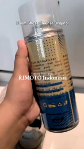 RIMOTO - Pembersih Sepatu Spray Instan 400ML - Foam Shoes Cleaner untuk Sepatu Kotor Cuci Tanpa Air