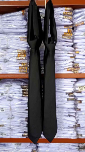 Dasi Hitam Panjang Perekat: Aksesoris Training Profesional & Dasi Kerja Kantor