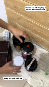 ATMOS950 Termos Vacuum Makanan Serbaguna / Termos Makanan Stainless 800ml Import