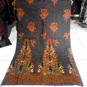 Kain Jarik Solo Katun Motif Truntum Gunung Kembang Sepatu Sogan