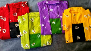 Desain Kebaya Tradisional Indonesia: Kebaya Kutu Baru Batik Jumputan Lengan Pendek