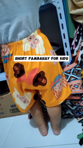 Pambahay Short For Kids Age 1 to 3 Yrs Old Cotton Spandex Fabric