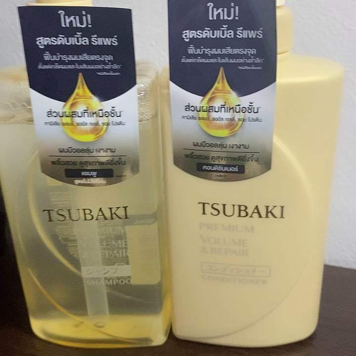 Tsubaki Premium & Repair 490ml. เเชมพู ครีมนวล | Lazada.co.th