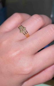 PAWNABLE 18K Saudi Gold Lightweight Multi-Design Ring(Open backlightweight flexible) ✨
