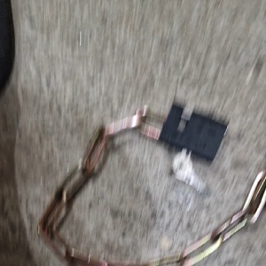 Iron Gold (PER PIECE)Chain With Black Metal Padlock 50cm/for gate lock bike lock motorcycle lock