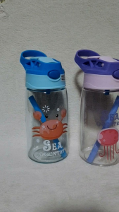 Bonus&Bella👯 ขวดน้ำเด็ก มีหูหิ้ว กระติกน้ำเด็ก ลายน่ารักมาก ขนาด 480 ml.