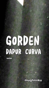 Gorden Tirai Kolong Dapur Kitchen Set Motif Curva Black Model Poni Minimalis Modern Warna Hitam Dekorasi Dapur