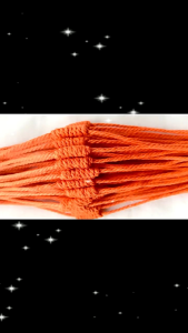 ฝ้ายผูกแขน ฝ้ายผูกข้อมือ สายสิญจน์ผูกข้อมือ สีส้มสีแห่งความมั่งคั่ง ขนาด2มิล 9สีมงคลฝั้นเกลียว9ครั้ง เพื่อเป็นสิริมงคล ความยาวต่อเส้นประมาณ35ซม.