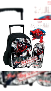 TAS RANSEL TROLI ANAK TK SD KARAKTER SUPERHERO FREE TEMPAT PENSIL TAS TROLI ANAK TAS ANAK