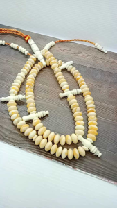Tasbih tijani White Marjan kombinasi tulang kerbau A105