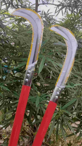 เคียวเหล็กแมงกานีส ด้ามยาว28นิ้ว และยาว20นิ้ว 100% ขอเคียว เคียวจีน