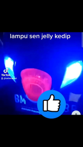 4pcs Lampu Sein sen kedip jelly lampu sein sen motor Universal Beat Aerox Pcx Nmax
