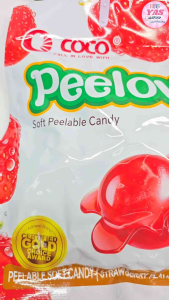 388g PEELOVA STRAWBERRY SOFT PEELABLE CANDY/loot bag fillers/paninda/giveaways/party favors.