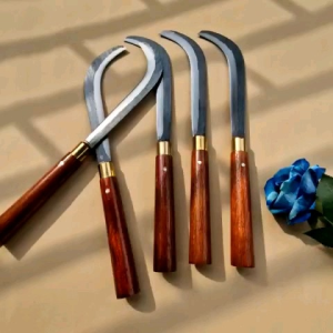 Liềm phát cỏ dọn vườn Liềm cắt buồng dừa thép nhíp ôtô sắc bén