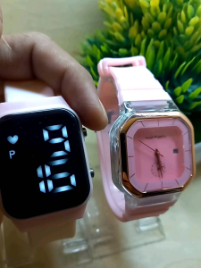 1 Paket Box + 2 Jam Tangan Keren + Free 2 baterai