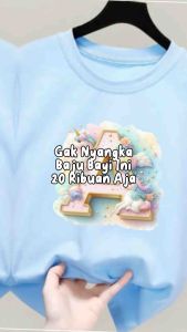 Kaos Anak Motif Huruf A & Kuda Pony: Desain Unik & Nyaman