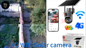 4G Sim Outdoor Solar Security CCTV Dual Camera S09