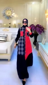 Gamis Polka BSH: Gaya Desain Modern & Bahan Nyaman