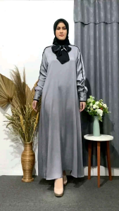 (COD) azalia mode gamis zemer gamis terbaru bahan tebal dan lembut anti kusut