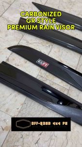 TOYOTA HILUX GRS GR SPORT 2024-2025 PREMIUM CARBON RAIN VISOR (hilux grs accessories)