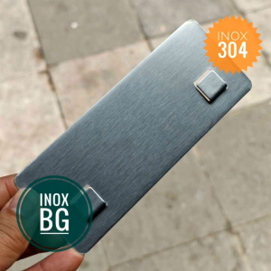 [INOX 304] Tấm đế Inox304 dán tường thay thế tấm nhựa (có kèm keo sealant fix)