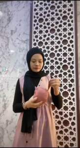 Telekung Dewasa  dan MINI Travel Mini Size Pouch Parachute Premium Quilted Telekung Genggam