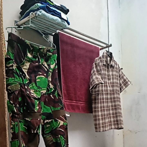 gantungan handuk 4 baris 3 baris 2 baris 1 baris panjang 50cm-120cm