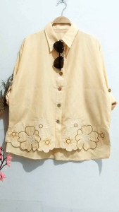 0071-72-91 kemeja katun salur bunga kaki/Peyet diamond  wayfansix lubana