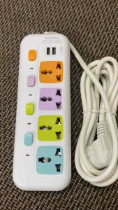 Ổ cắm điện đa năng siêu bền 2500W 4 ổ cắm 2 cổng USB sạc chuẩn