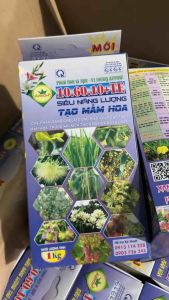 Phân tạo mầm hoa 10.60.10+TE siêu nặng lượng kích hoa đồng loạt đậu trái bổ sung vi lượng chelate cây trông hấp thụ tối đa