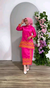 Kebaya wanita modern pesta kondangan one set Kebaya wisuda Baju kurung wanita muslimah
