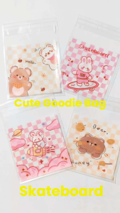 7cm*7cm   ±100pcs Doorgift Plastic Packaging Bag Cartoon Candy Cookies Opp Birthday Party Bag ±100pcs自粘袋 Cookies bag plastic packaging bag B