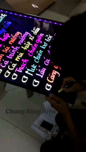 Bảng Menu đèn LED viết bút dạ quang