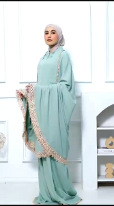 Mukena 3in1 Dewasa Katun Jumbo oleh Ulul Azmi