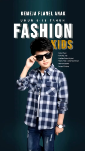 Kemeja Flanel Anak Lengan Panjang Fashion Baju Cowok Import Terbaru